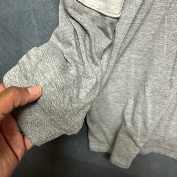 Nike Athletics Long Sleeve Shirt 3X Mesh Lined Double Layer Center Block Letters - Picture 9 of 10